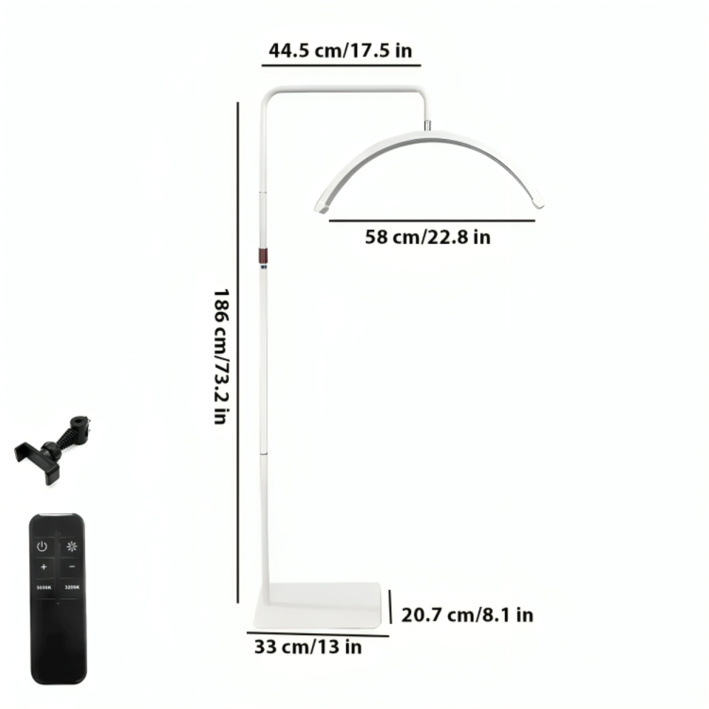LED Half Moon Light Stand