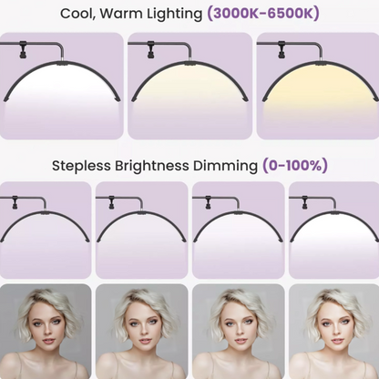 LED Half Moon Light Stand