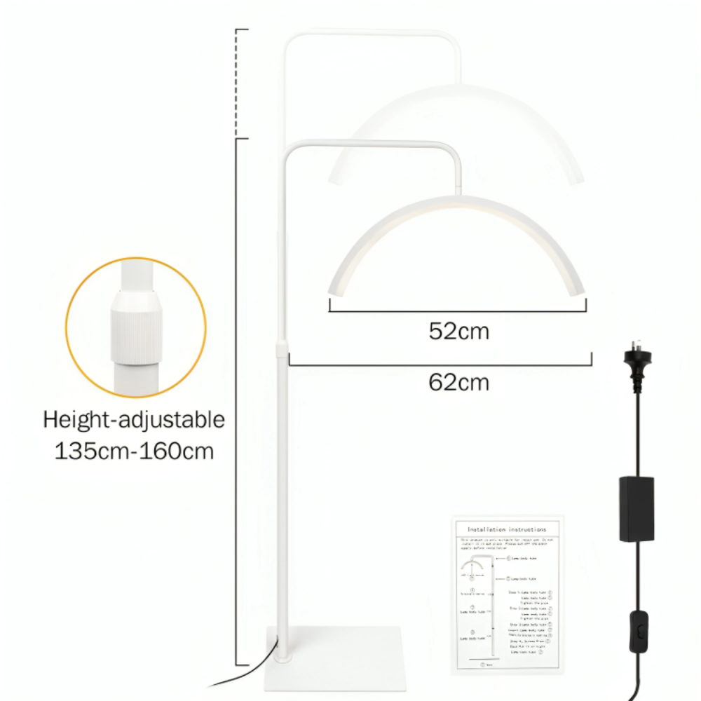LED Half Moon Light Stand